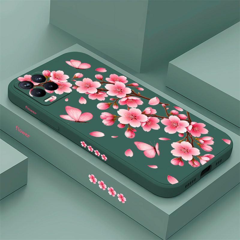 Realme Note 50 - Coque de téléphone à motif floral