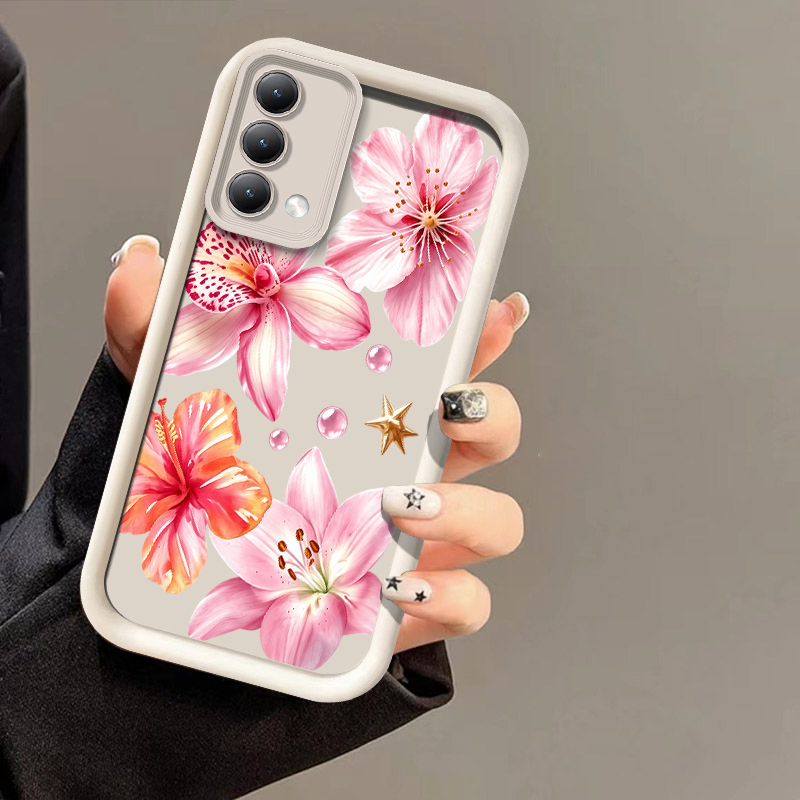 Realme C67 - Coque de téléphone à texture litchi