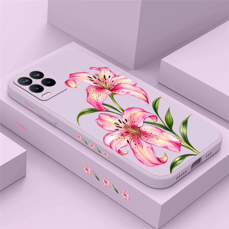 Coque à motifs floraux roses p - Realme Note 50 avis et prix