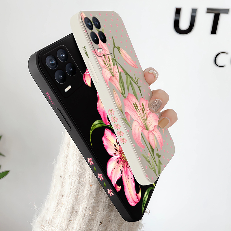 Coque à motifs floraux roses p - Realme Note 50 avis et prix